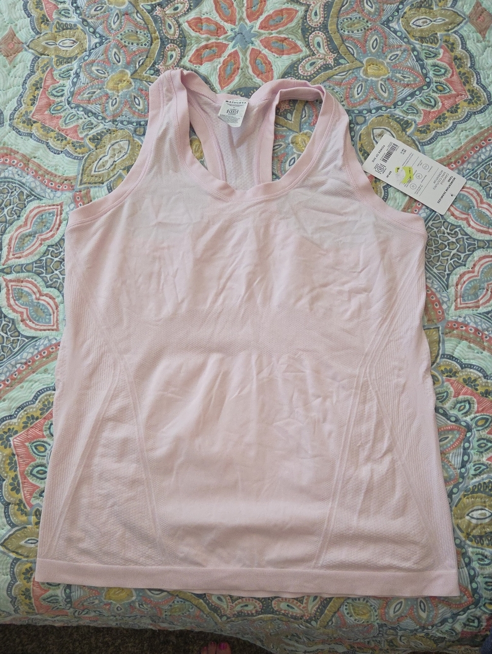 Athleta Pale Pink Racerback Tank Top